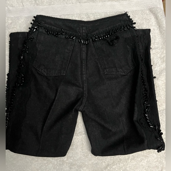 ‼️ONE OF A KIND! Pura Lana Vergine Stunning Embellished Blazer, Bustier and Jean - Picture 15 of 15